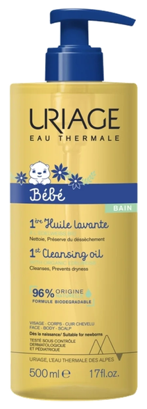 URIAGE Bebe 1st Cleansing valomasis aliejus, 500 ml