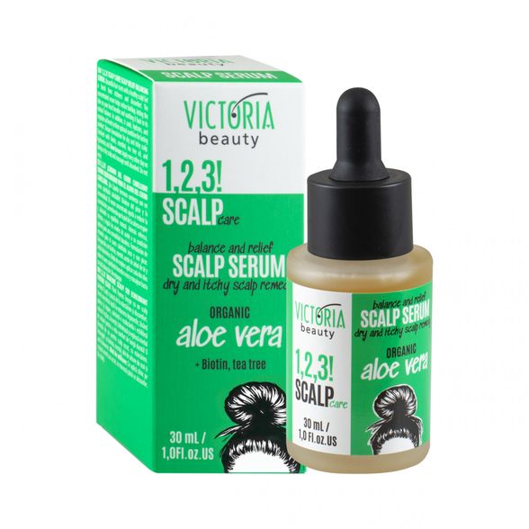 VICTORIA BEAUTY 1,2,3! Scalp Care!  for Dry Scalp plaukų serumas, 30 ml