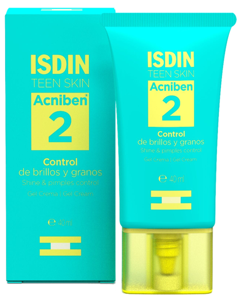 ISDIN Acniben Shine&Pimple veido kremas, 40 ml