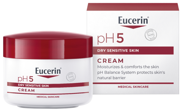 EUCERIN pH5 jautriai odai kremas, 75 ml