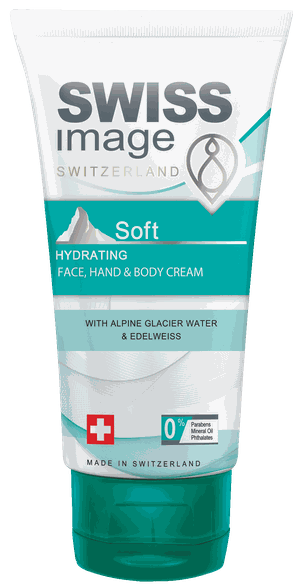 SWISS IMAGE Soft Hydrating Face, Hand & Body kremas, 75 ml