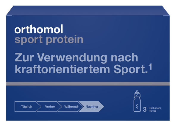 ORTHOMOL Sport Protein (40 g) milteliai, 3 vnt.