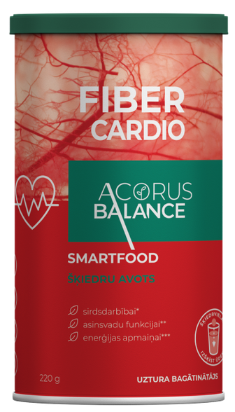 ACORUS BALANCE Fiber Cardio milteliai, 220 g