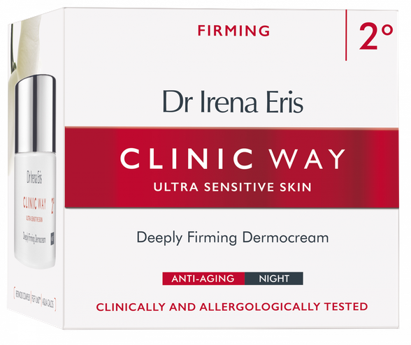 CLINIC WAY  2 Firming naktinis veido kremas, 50 ml