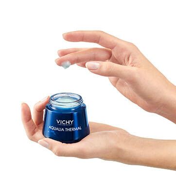 VICHY Aqualia Thermal Night Spa veido kremas, 75 ml