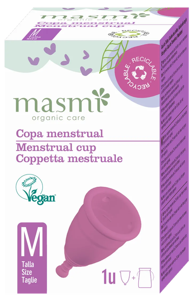 MASMI M menstruacinė taurelė, 1 vnt.