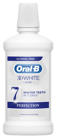 ORAL-B 3D White Luxe Perfextion burnos skalavimo skystis, 500 ml