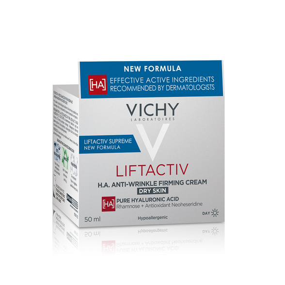 VICHY Liftactiv H.A. Anti-Wrinkle Firming For Dry Skin veido kremas, 50 ml