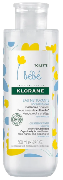 KLORANE Bebe No-Rinse micelinis vanduo, 500 ml