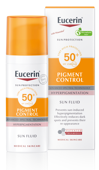 EUCERIN Sun Pigment Control SPF 50+ nuo saulės ir hiperpigmentacijos  apsauginis kremas nuo saulės, 50 ml