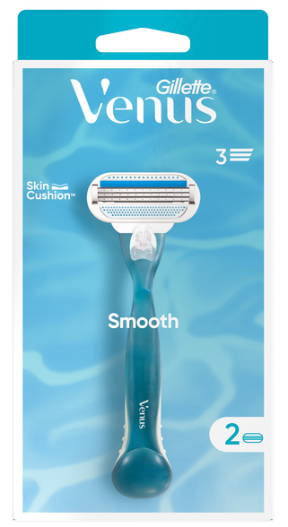 GILLETTE Venus Smooth 2  papildomos galvutės +  skustuvas, 1 vnt.