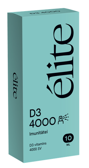 ELITE Vitamin D3 4000 IU purškiklis, 10 ml