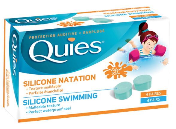 QUIES Baby Protection  Against Water Silicone ausų kamštukai, 6 vnt.