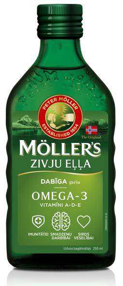 MOLLERS žuvų taukai (natural flavor), 250 ml