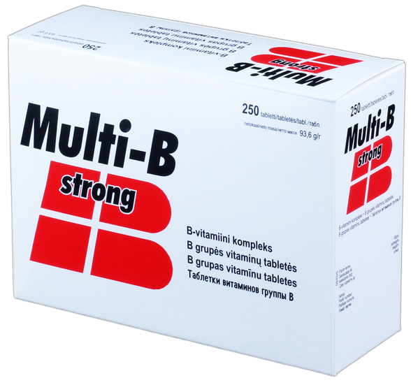 VITABALANS Multi-B Strong tabletės, 250 vnt.