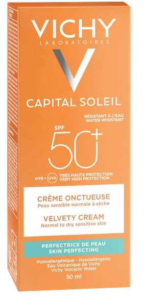 VICHY Capital Velvety SPF50+ veido kremas, 50 ml