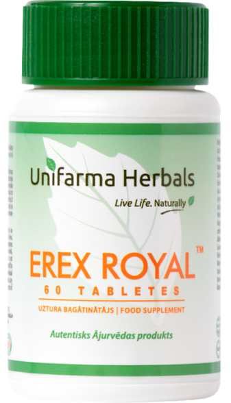 UNIFARMA HERBALS Erex Royal tabletės, 60 vnt.