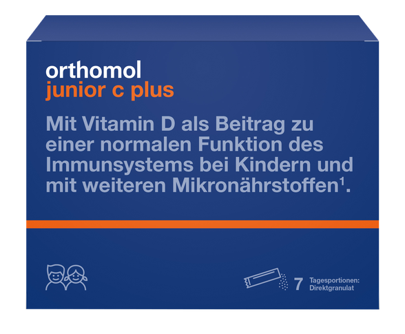 ORTHOMOL Junior C Plus paketėliai, 7 vnt.