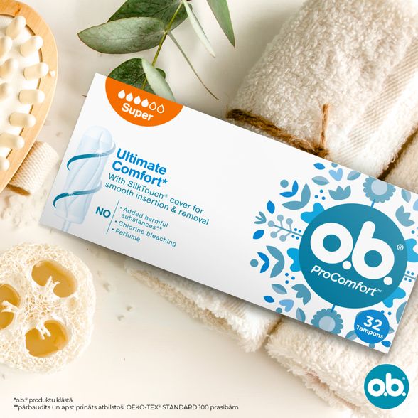 O.B. Procomfort Super tamponai, 32 vnt.