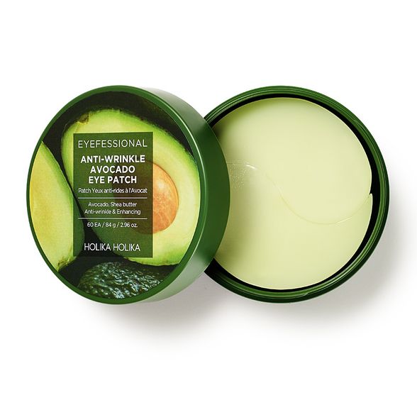 HOLIKA HOLIKA Eyefessional Anti-Wrinkle Avocado paakių pagalvėlės, 60 vnt.