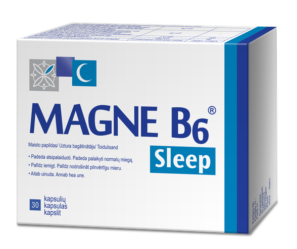 MAGNE B6 Sleep (Magnijs) kapsulės, 30 vnt.