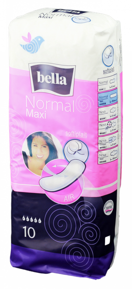 BELLA Normal Maxi Global higieniniai paketai, 10 vnt.