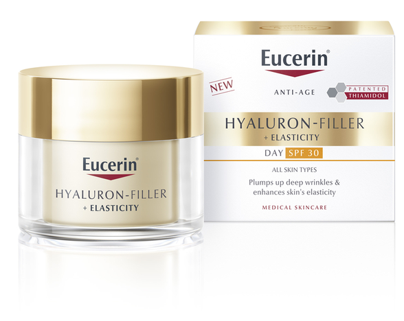 EUCERIN Hyaluron Filler + Elasticity SPF 30 dieninis veido kremas, 50 ml