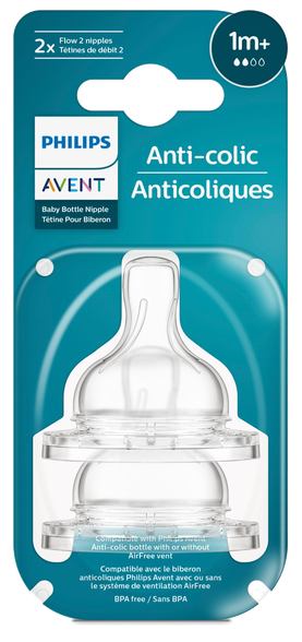 PHILIPS Avent „Anti-colic“ 1m+ čiulptukas, 2 vnt.