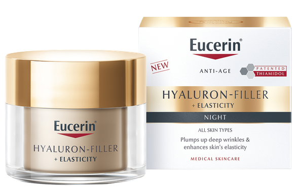 EUCERIN Hyaluron-Filler + Elasticity naktinis  veido kremas, 50 ml