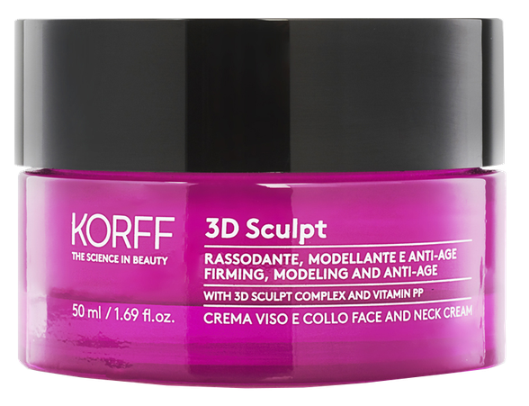 KORFF 3D Sculpt Day veido ir kaklo veido kremas, 50 ml