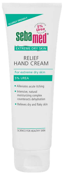 SEBAMED Extreme Dry Skin Urea 5% rankų kremas, 75 ml