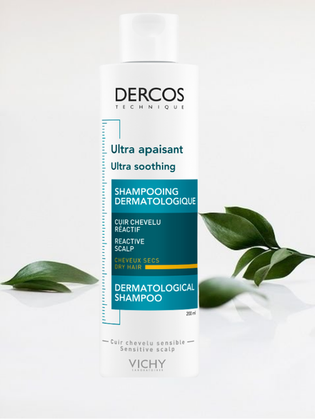 VICHY Dercos Ultra Soothing šampūnas, 200 ml