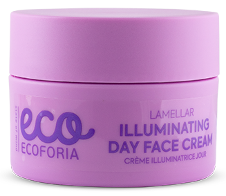 ECOFORIA Lavender Clouds Lamellar Illuminating Day veido kremas, 50 ml