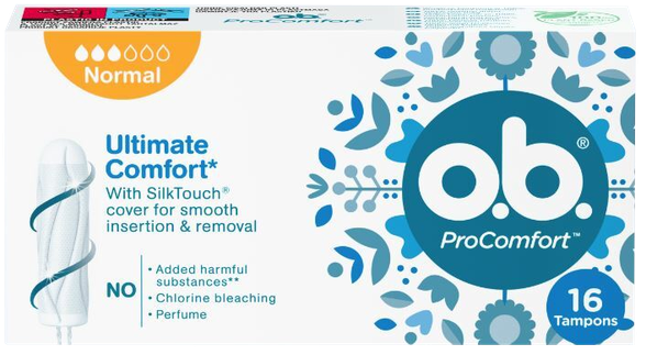 O.B. Ultimate Comfort Normal, 16 vnt.