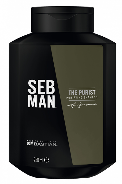 SEBASTIAN PROFESSIONAL Seb Man the Purist nuo pleiskanų šampūnas, 250 ml