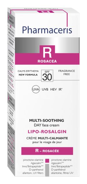 PHARMACERIS R SPF15 Lipo-Rosalgin veido kremas, 30 ml