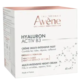 AVENE Hyaluron Activ B3 Multi-intensive night veido kremas, 40 ml